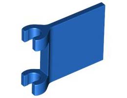 FLAG W/ 2 HOLDERS: {ярко син}