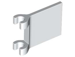FLAG W/ 2 HOLDERS: {бял}