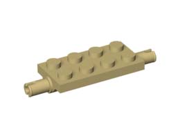 WHEEL SUSPENSION 2X4 W/ SNAP: {тухлено жълт}