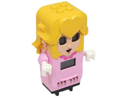 Figure Base Peach with 4 Top Studs and LCD Screens for Eyes and Chest: {неопределен}