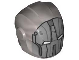 MINI HELMET, NO. 390: {сребърно метален}