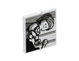 GLASS FOR FRAME 1X2X2, NO. 9: {бял}