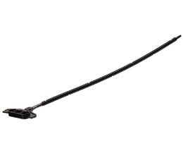 Rip Cord 5 x 23 Round Profile, Raised Handle Edge: {черен}