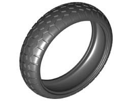 TYRE, NARROW, DIA. 75.1, NO. 1: {черен}