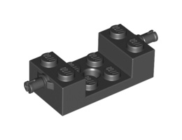 Свързващ елемент 2X4 с мини щракалки : {черен}