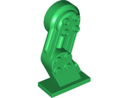 Large Figure Leg Left with Pin: {тъмно зелен}