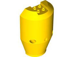 SHELL, W/ WORM 3X6X8: {ярко жълт}