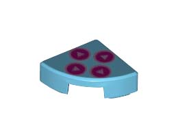 CIRCLE TILE 1X1 1/4, NO. 33: {умерено небесносин}