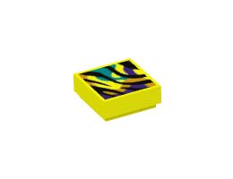 FLAT TILE 1X1, NO. 265: {пъстро жълт}
