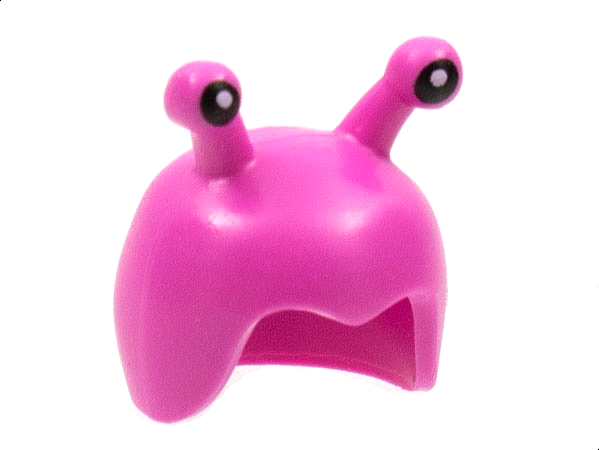 Minifigure, Headgear Cap, Insect with Black Eyes on Antennae Pattern: {ярко пурпурен}