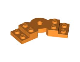 PLATE, ROTATED, 45 DEG.: {ярко оранжев}