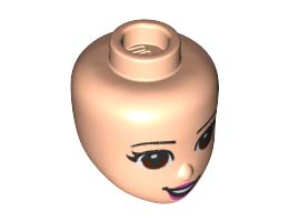 MINI DOLL, HEAD, NO. 296: {светло нуга}
