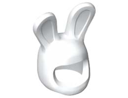 MINI BUNNY HEAD: {бял}