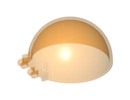 DOME Ø.63.77 W.COMBI HINGE: {прозрачно ярко оранжев}