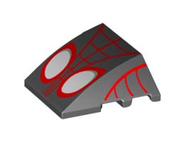 BRICK 4X3, W/ BOW, ANGLE, NO. 10: {черен}