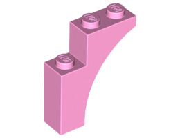 Тухличка с дъга 1X3X3 : {светло пурпурен}