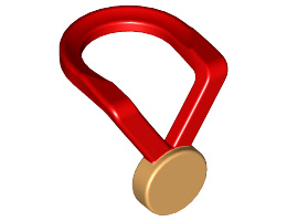 Мини медал No. 1 : {ярко червен}