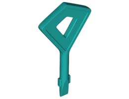 KEY W/ 3.2 SHAFT NO. 2: {ярко синьо-зелен}