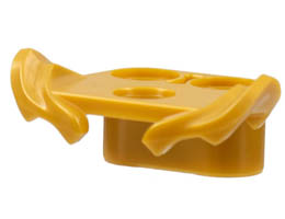 Minifigure Armor Shoulder with Tiered Fins, 2 Vertical Pin Holes on Back: {топло златист}