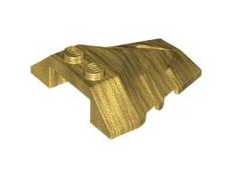 ROOF TILE 4X4, W/ ANGLE, NO. 4: {топло златист}