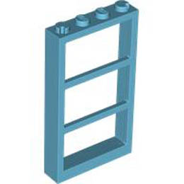 Рамка 1X4x6 от три части: {умерено небесносин}