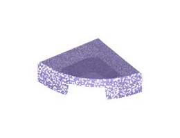 1/4 CIRCLE TILE 1X1: {прозрачен виолетов опал}