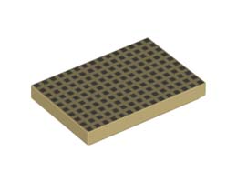 FLAT TILE 2X3, NO. 66: {тухлено жълт}