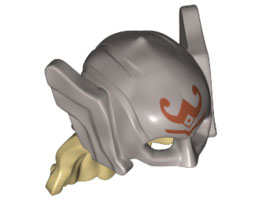 MINI WIG, W/ HELMET, NO. 9: {сребърно метален}