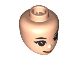 MINI DOLL, HEAD, NO. 308: {светло нуга}