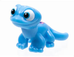 Salamander / Gecko, Friends with Medium Azure Eyes and Metallic Pink Diamonds Pattern (Bruni the Fire Spirit): {умерено син}