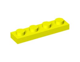 Плочка 1X4: {пъстро жълт}