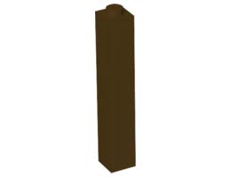 Тухличка 1X1X5: {тъмно кафяв}