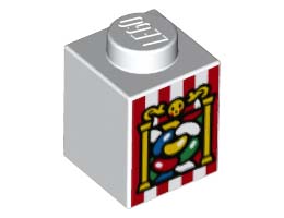 BRICK 1X1, NO. 29: {бял}