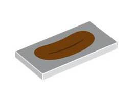 FLAT TILE 2X4, NO. 265: {бял}
