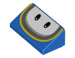 ROOF TILE 1X2X2/3, NO. 32: {ярко син}