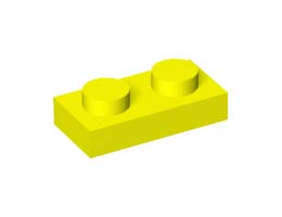 Плочка 1X2: {пъстро жълт}