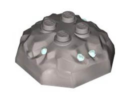ROCK 4X4X1 1/3 UPPER PART, NO. 1: {сребърно метален}