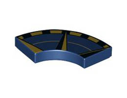 TILE 2X2, W/ BOW, NO. 12: {земно син}