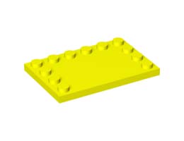 Плочка 4X6 с 12 пъпки: {пъстро жълт}