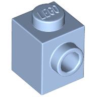 BRICK 1X1 W. 1 KNOB: {светло кралско син}