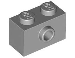 BRICK 1X2 W/ 1 KNOB: {умерено каменно сив}