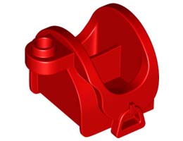 SADDLE 2X2 W 1 KNOB: {ярко червен}