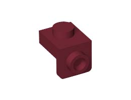 Плочка 1X1 с 1.5 плочка 1X1 надолу: {нов тъмно червен}