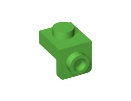 Плочка 1X1 с 1.5 плочка 1X1 надолу: {ярко зелен}