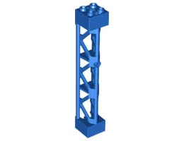 LATTICE TOWER 2X2X10 W/CROSS: {ярко син}