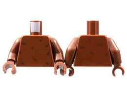 Torso with Dark Brown Fur Pattern / Reddish Brown Arms with Dark Brown Fur Pattern / Reddish Brown Hands: {червеникаво-кафяв}