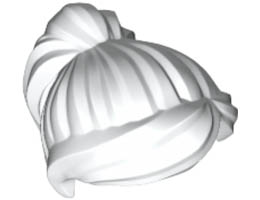 Мини перука No. 5: {бял}