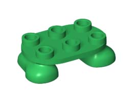 Крака 2X3X2/3, No. 1: {тъмно зелен}
