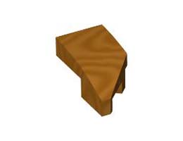 LEFT PLATE 1X2, W/ BOW, 45 DEG., NO. 1: {златно мастило}