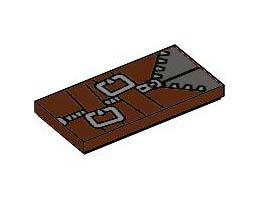 FLAT TILE 2X4, NO. 275: {червеникаво-кафяв}
